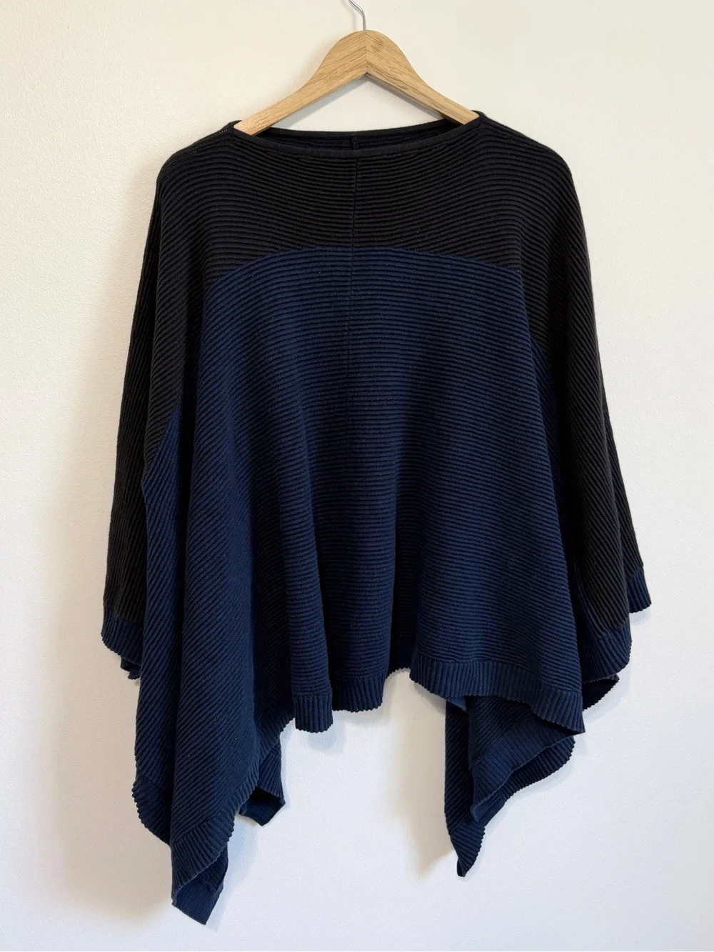Lululemon Knit Ribbed Poncho Sweater One Size Fits All It All Lines Up Crewneck